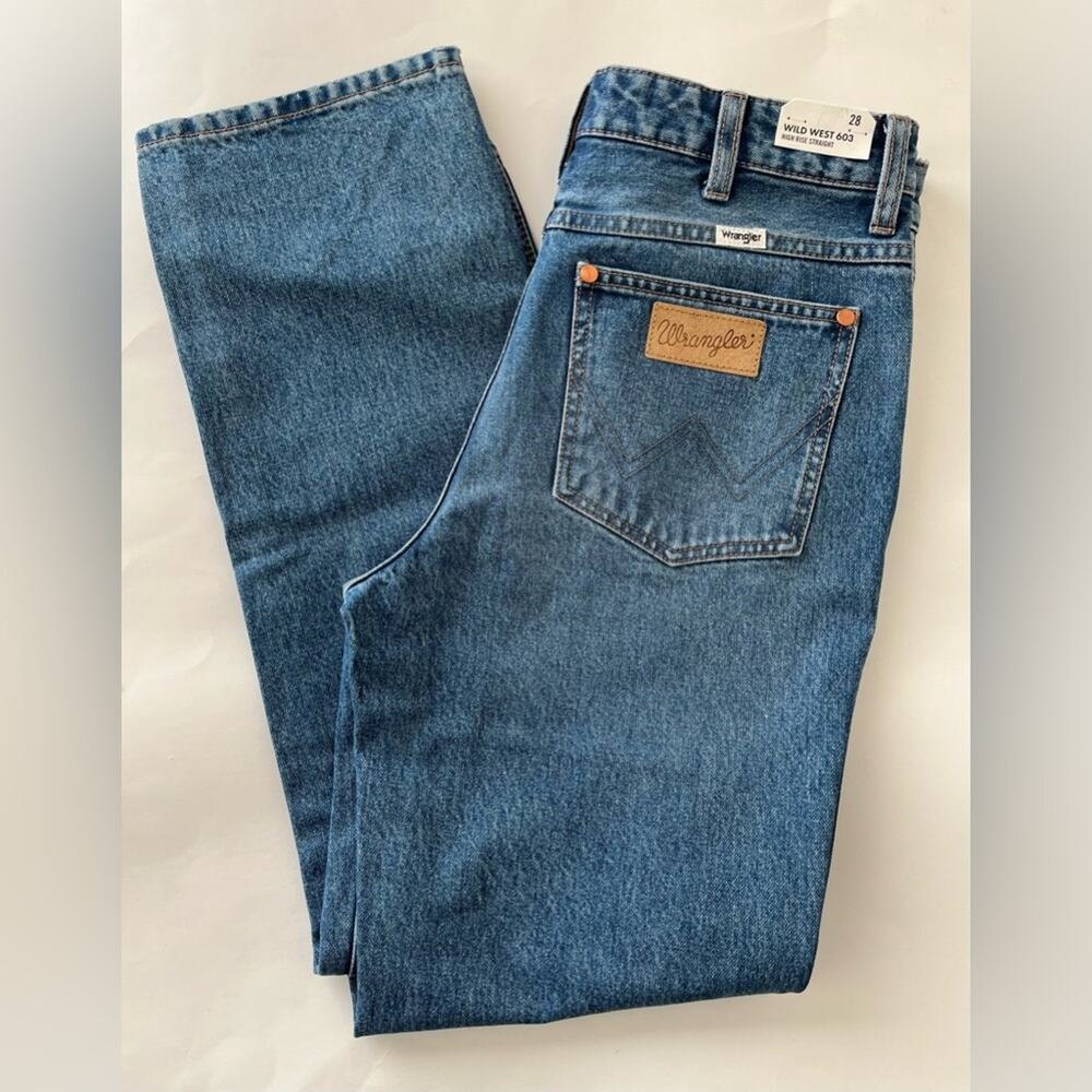 NWT Wrangler Wild West 603 high rise straight jeans 28 - Picture 5 of 13